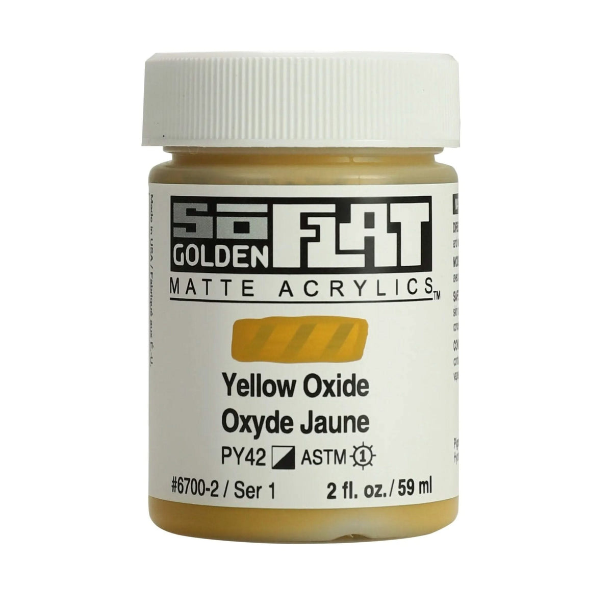 Golden SoFlat Acrylfarbe Gelboxid 59 ml - Kidis Art