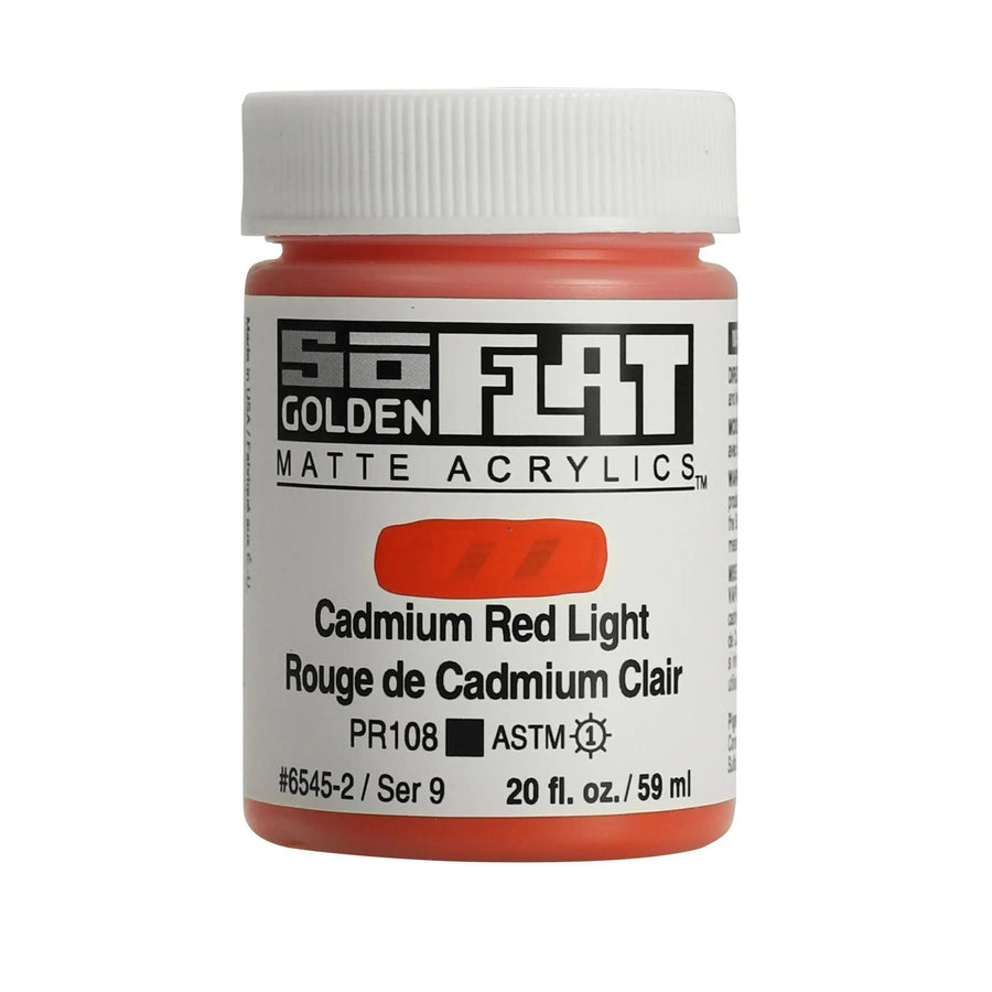Golden SoFlat Acrylfarbe Kadmiumrot Hell 59 ml - Kidis Art