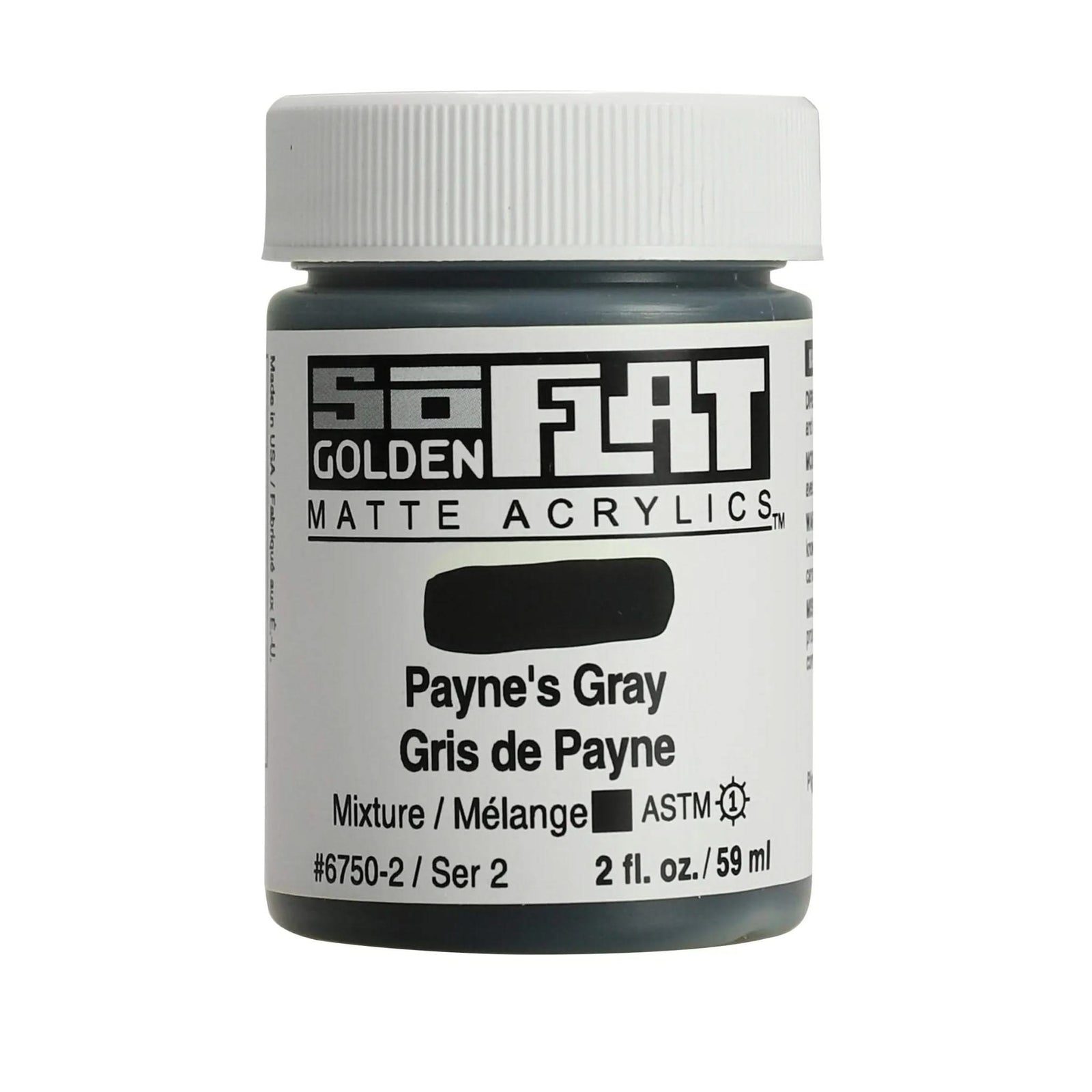 Golden SoFlat Acrylfarbe Paynesgrau 59 ml - Kidis Art