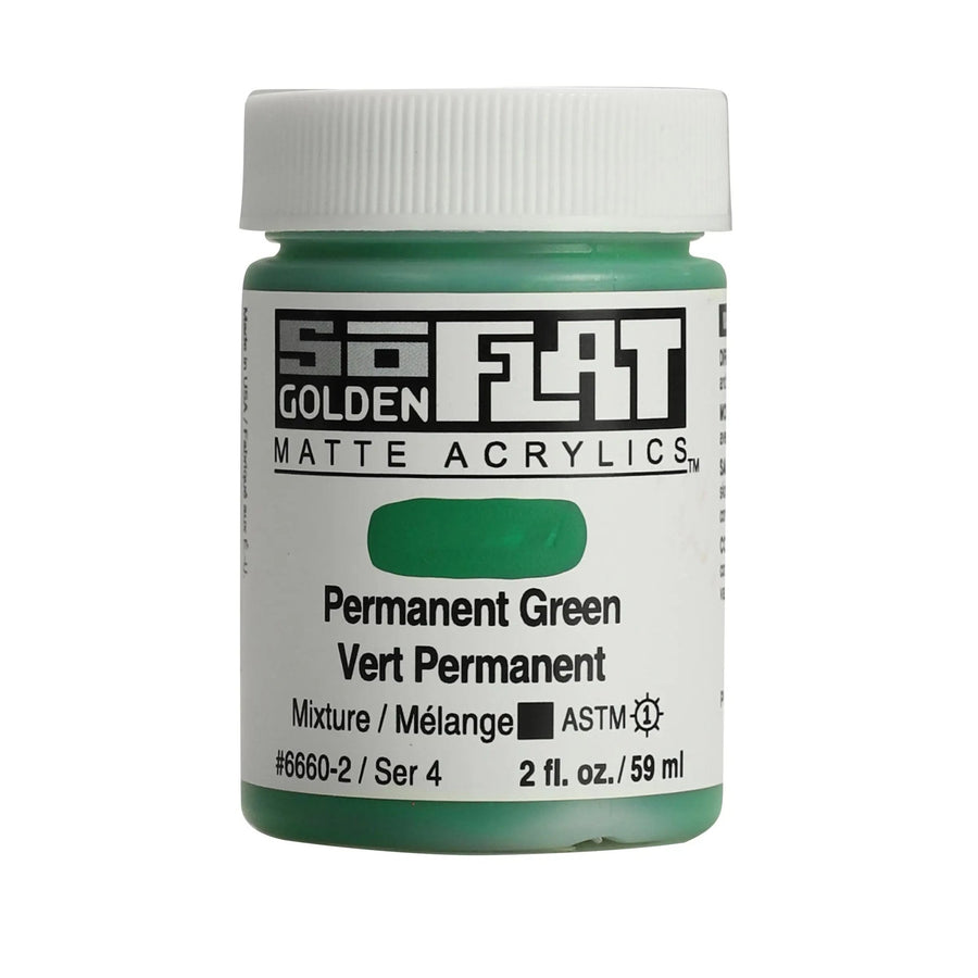 Golden SoFlat Acrylfarbe Permanentgrun 59 ml - Kidis Art