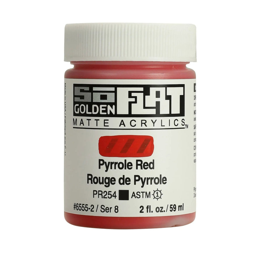 Golden SoFlat Acrylfarbe Pyrrolrot 59 ml - Kidis Art