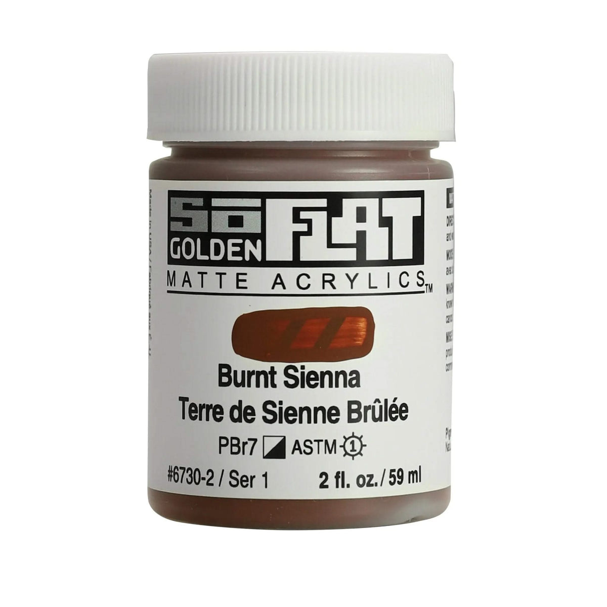 Golden SoFlat Acrylfarbe Siena Gebrannt 59 ml - Kidis Art
