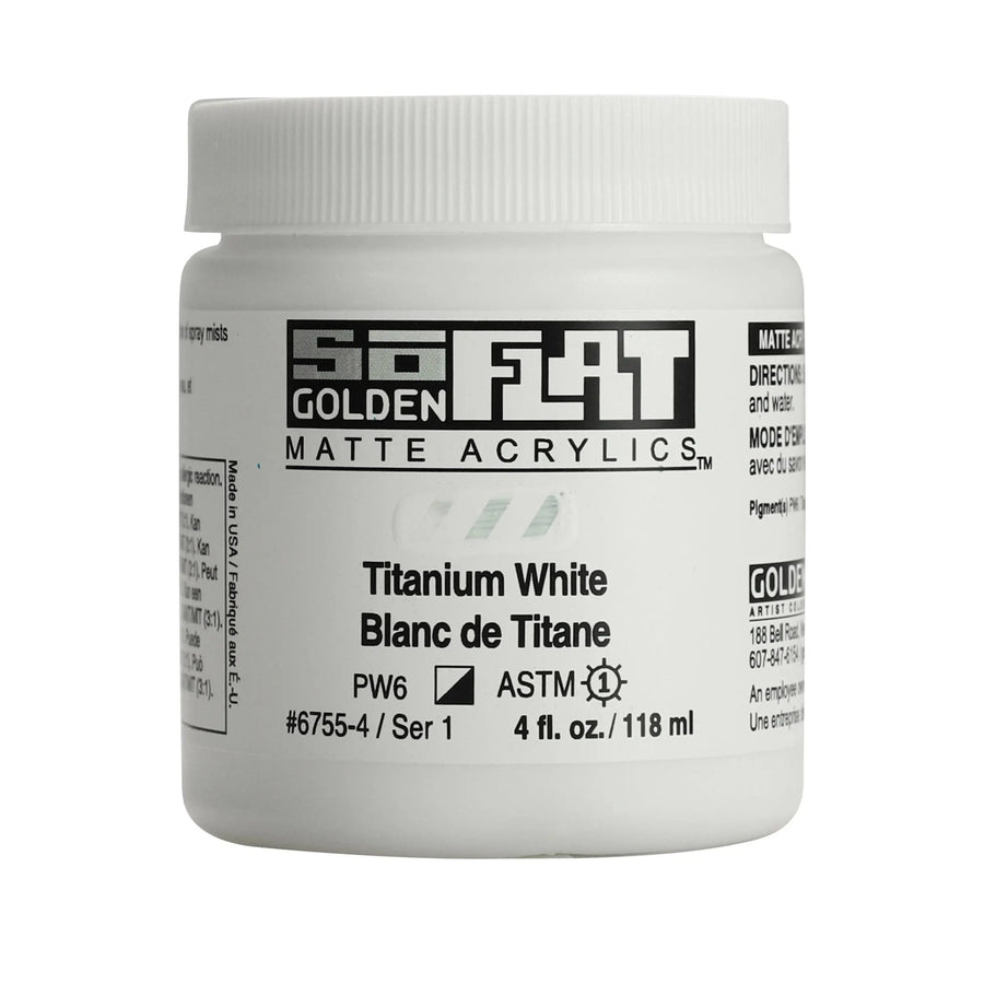 Golden SoFlat Acrylfarbe Titanweiss 118 ml - Kidis Art