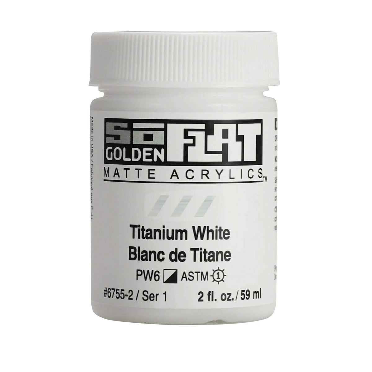 Golden SoFlat Acrylfarbe Titanweiss 59 ml - Kidis Art