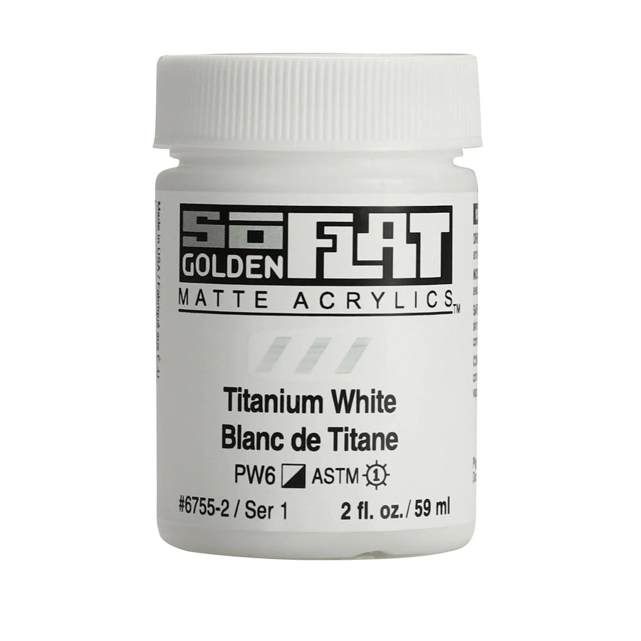 Golden SoFlat Acrylfarbe Titanweiss 59 ml - Kidis Art