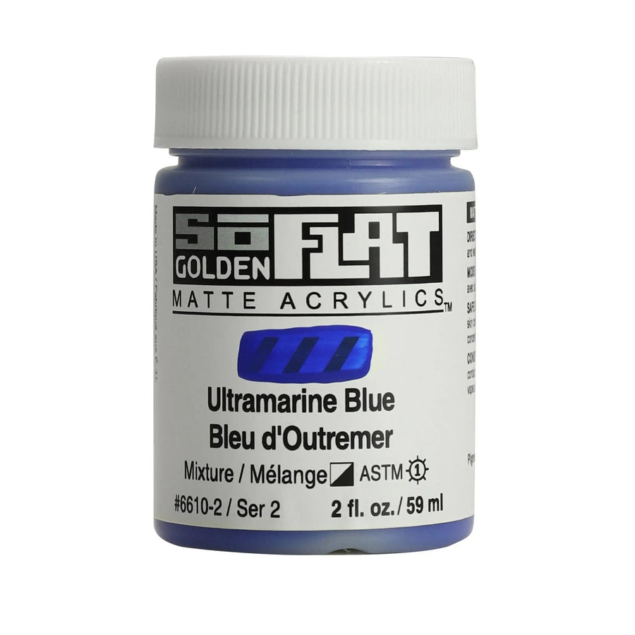 Golden SoFlat Acrylfarbe Ultramarinblau 59 ml - Kidis Art