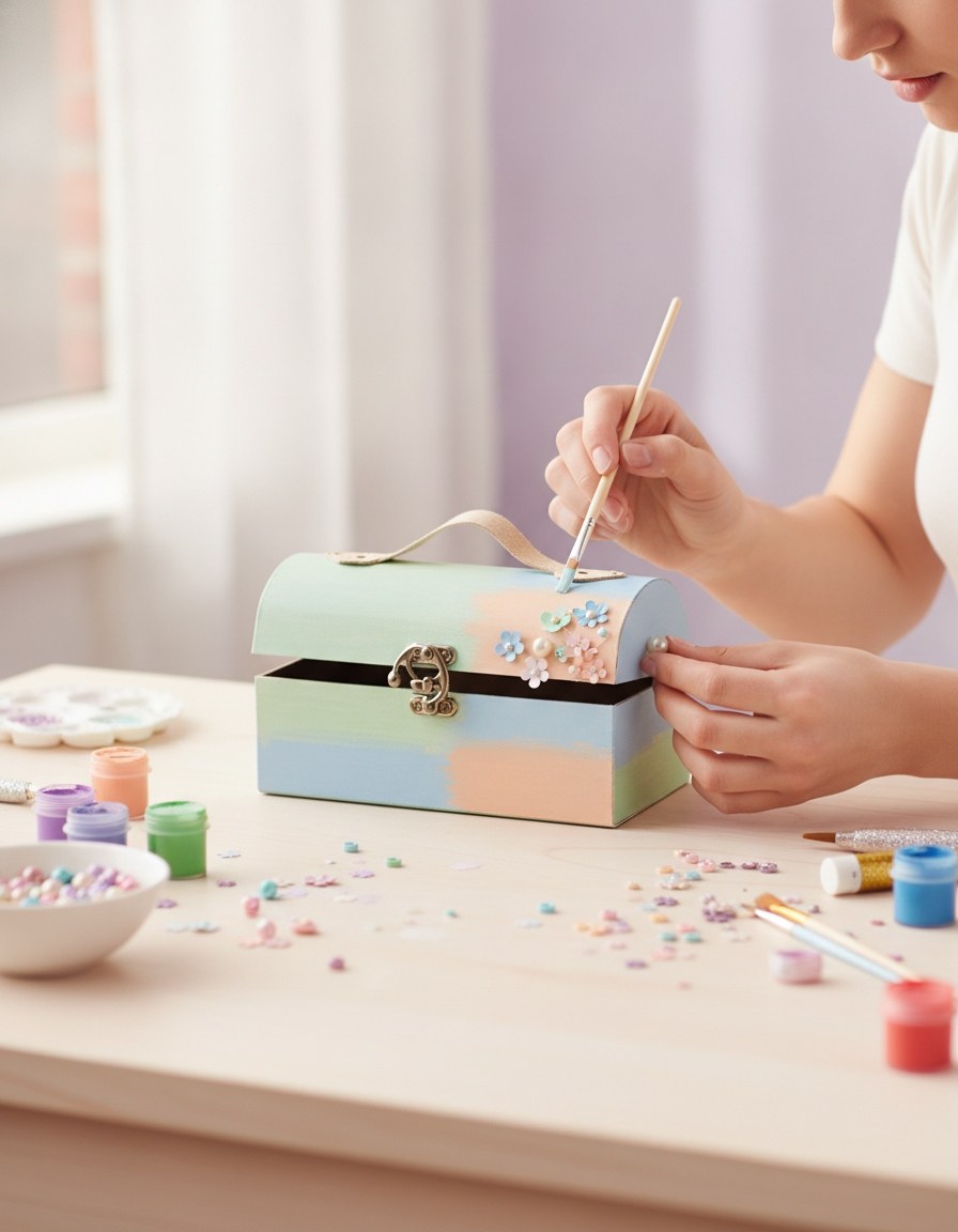 Handkoffer Pappe 18x7x7cm - Kidis Art