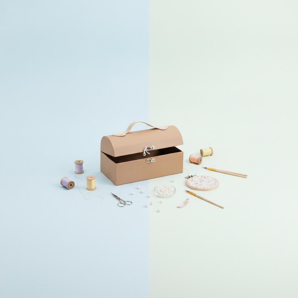 Handkoffer Pappe 18x7x7cm - Kidis Art