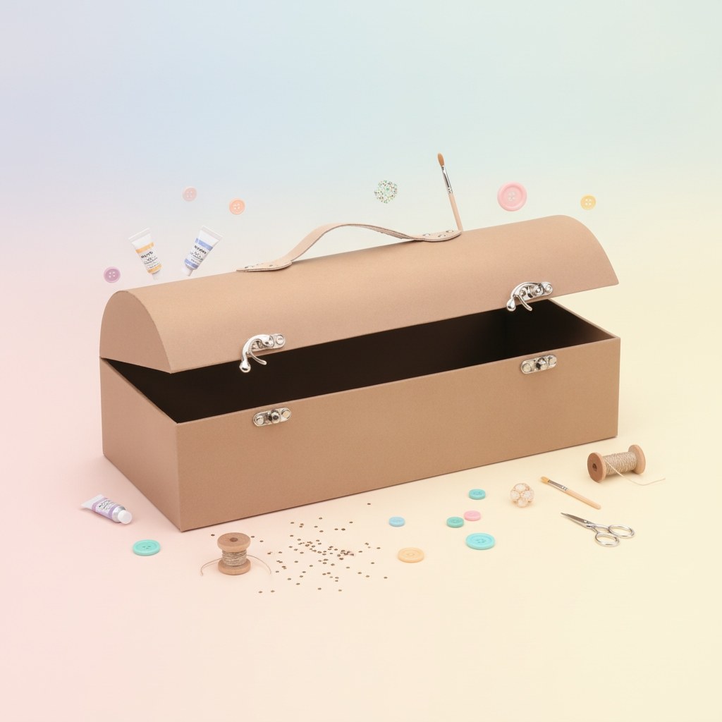 Handkoffer Pappe 34x12x12cm - Kidis Art