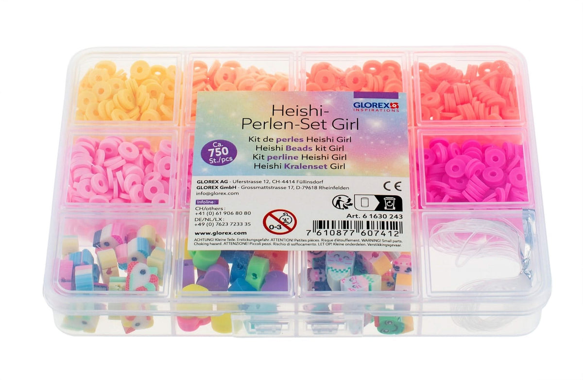 Heishi-Perlen-Set Girlie 750St./pcs - Kidis Art