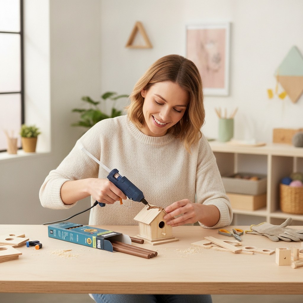 Heißklebesticks für Holz 11 mm, 10 Stück per Pack - Kidis Art