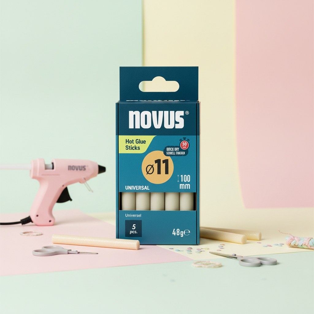Heißklebesticks universal 11 mm, 5 Stück per Pack - Kidis Art