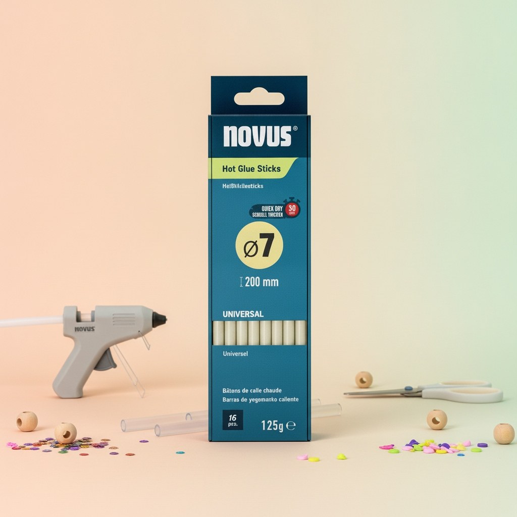 Heißklebesticks universal 7 mm, 40 Stück per Pack - Kidis Art