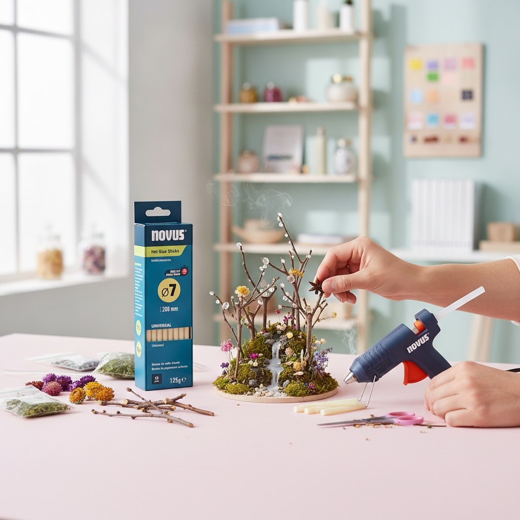 Heißklebesticks universal 7 mm, 40 Stück per Pack - Kidis Art