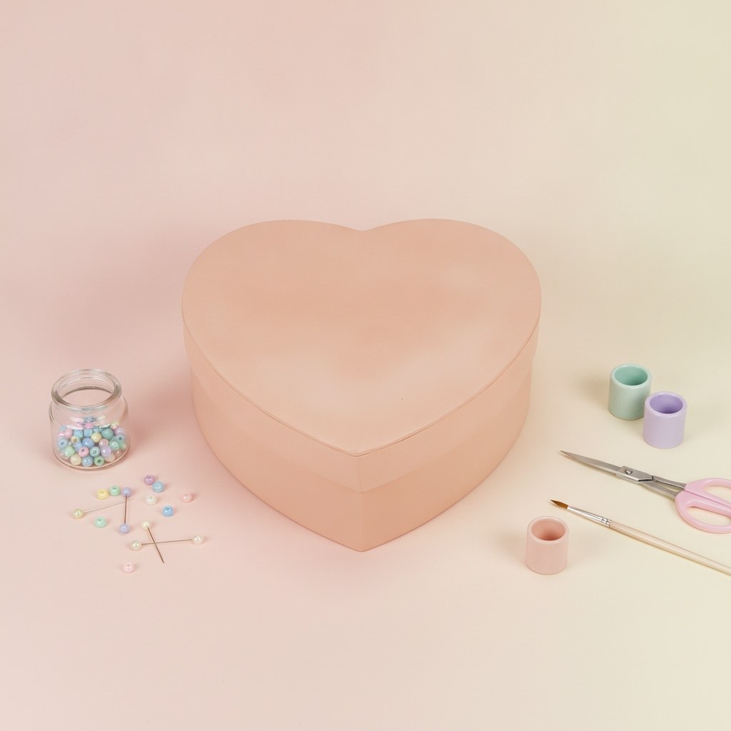 Herz-Box/Pappe 145x148x50mm - Kidis Art