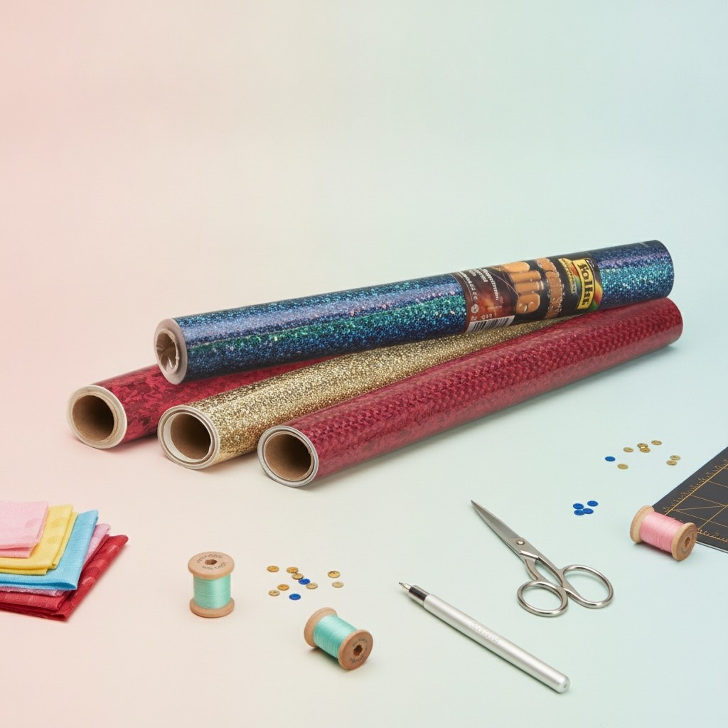 Hologr. Folie, 40cmx1m 1 Rolle Regenbogen, selbstklebend - Kidis Art