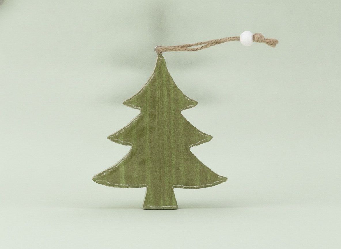 Holz-Baum grün mit Hänger - Kidis Art