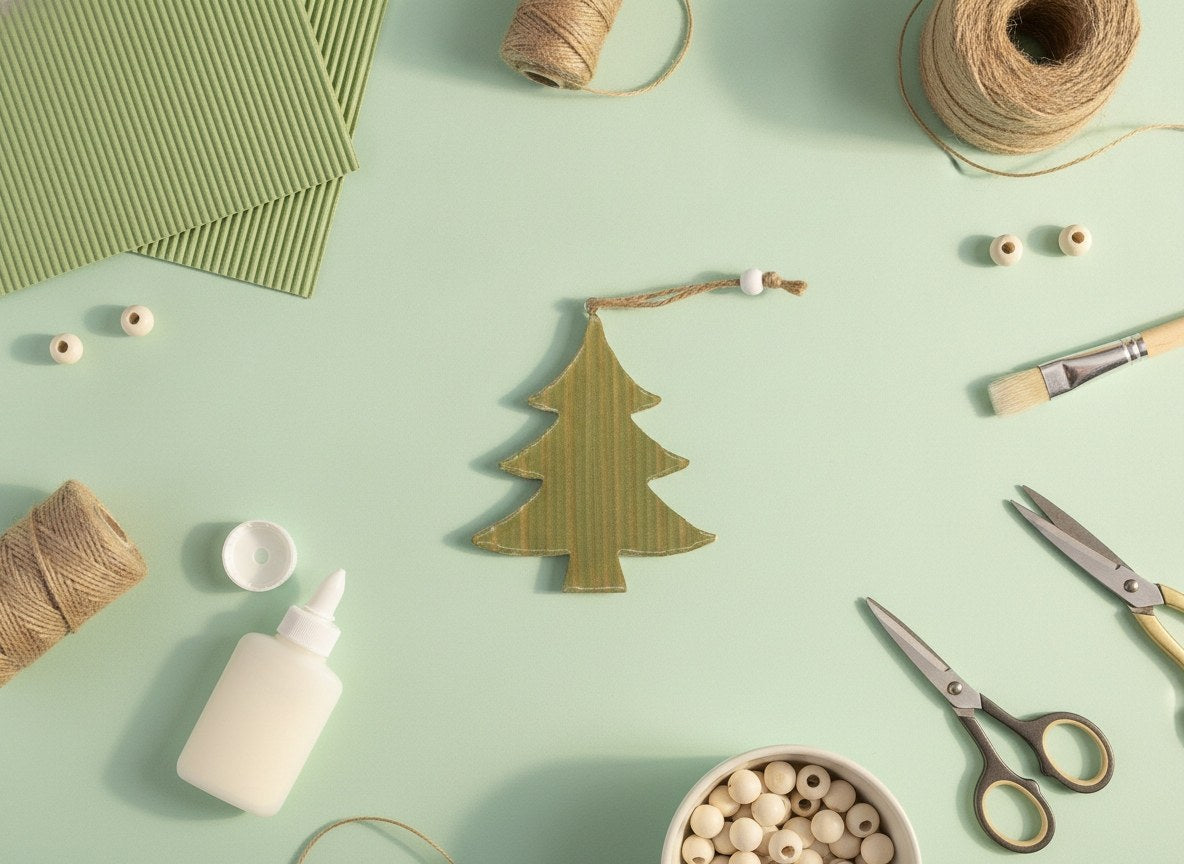 Holz-Baum grün mit Hänger - Kidis Art