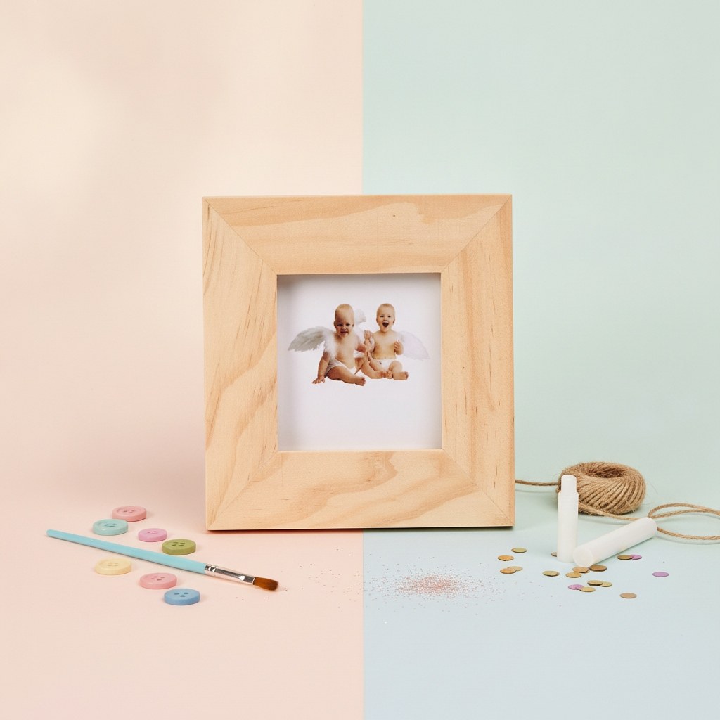 Holz - Bilderrahmen 8x8cm, FSC - Kidis Art