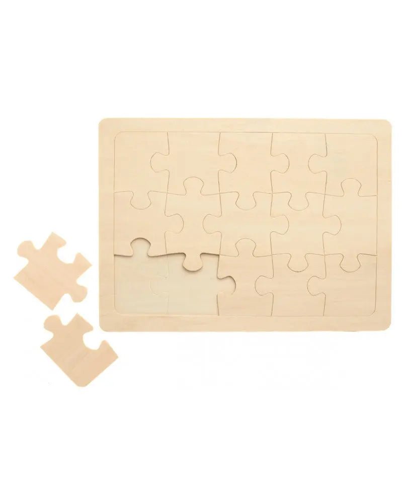 Holz - Puzzle zum Bemalen 15tlg, 270x200x5mm - Kidis Art