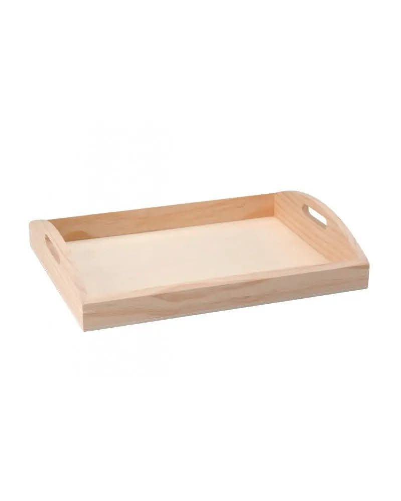 Holz-Serviertablett 37x28x7cm - Kidis Art
