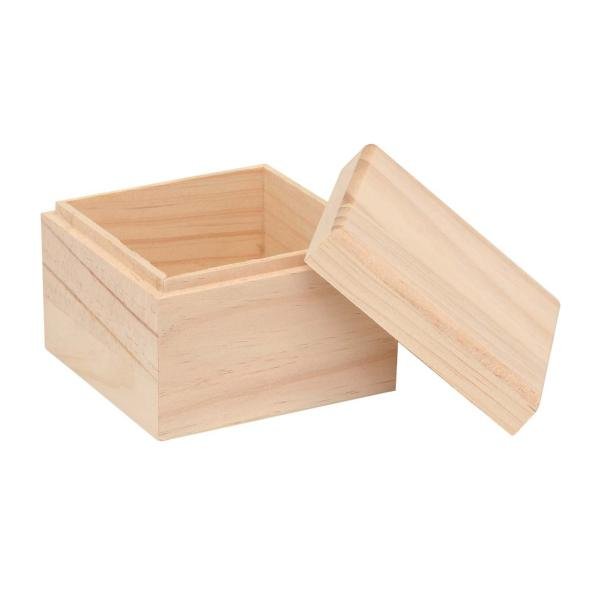 Holzbox quadrt. 10,5x10,5x8cm FSC 80% - Kidis Art