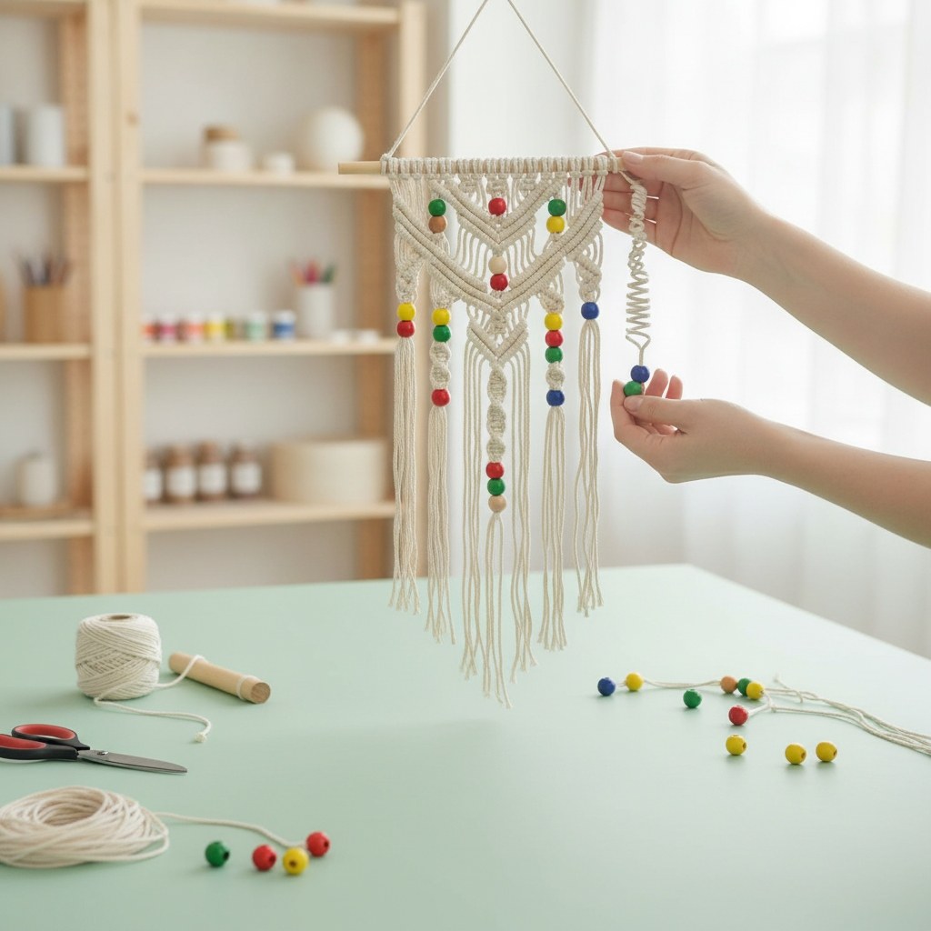 Holzperle 10mm 47St bunt-mix - Kidis Art