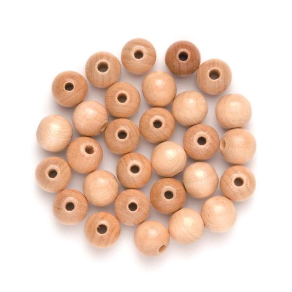 Holzperle 10mm 47St natur - Kidis Art