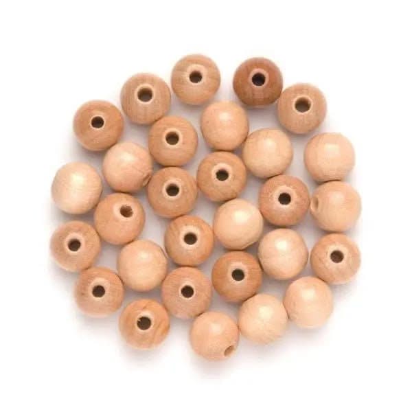 Holzperle 8mm 80St natur, FSC - Kidis Art