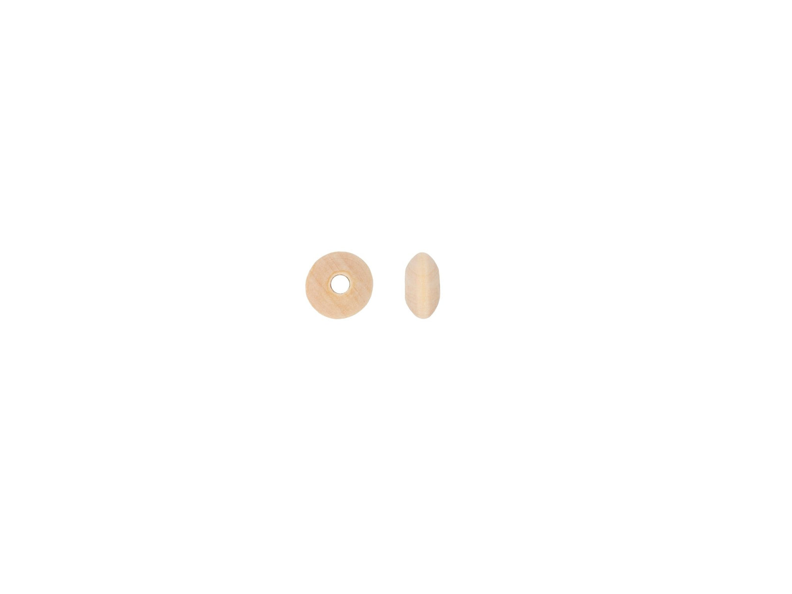 Holzperlen Linse,18x9mm,16St. - Kidis Art
