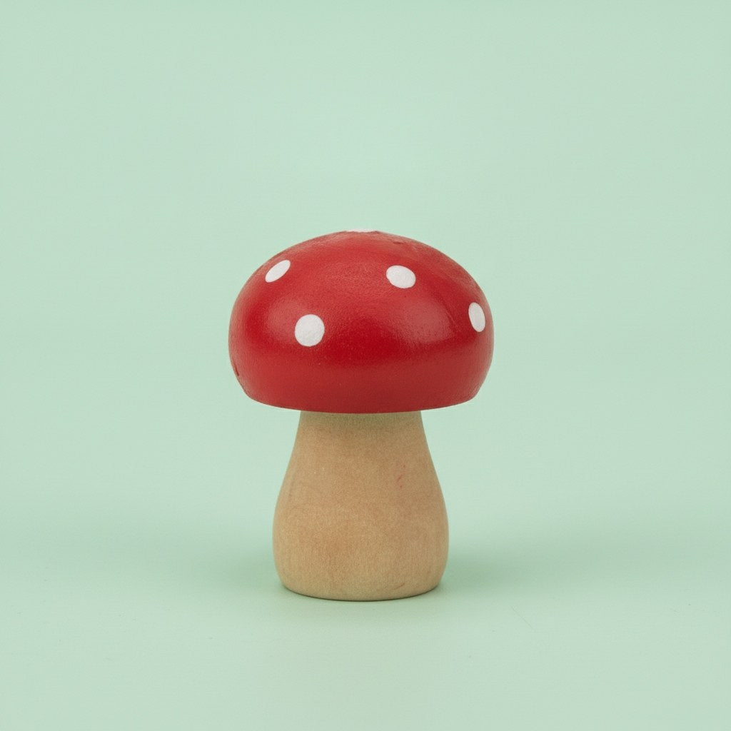 Holzpilz, rund, 4,5x3cm 2St Schima Holz, FSC - Kidis Art