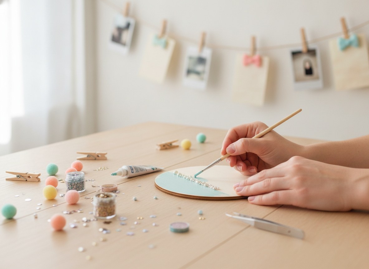 Holzscheibe 10x0,3cm, 3St. - Kidis Art