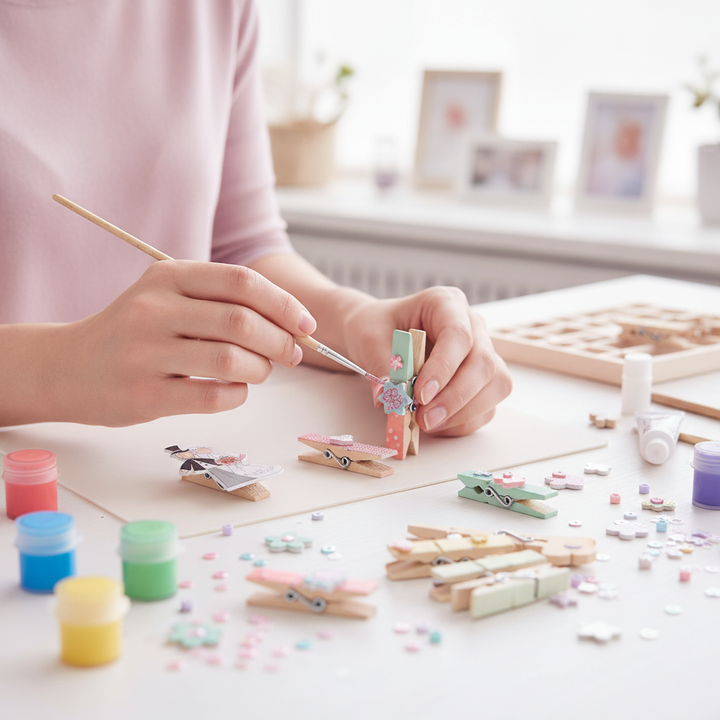 Holzsticker Brautpaar 50x65mm, 4St. - Kidis Art