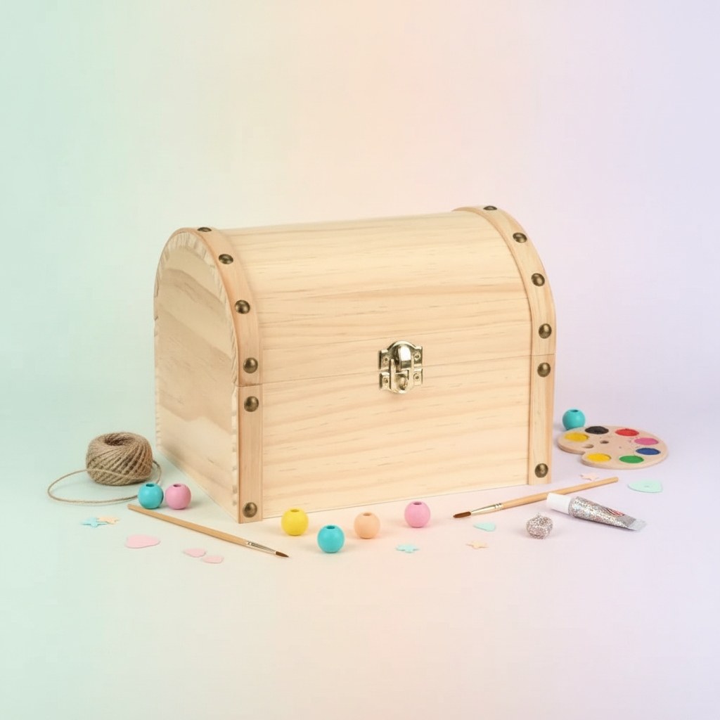 Holztruhe Pinie FSC, 20x15x15cm - Kidis Art