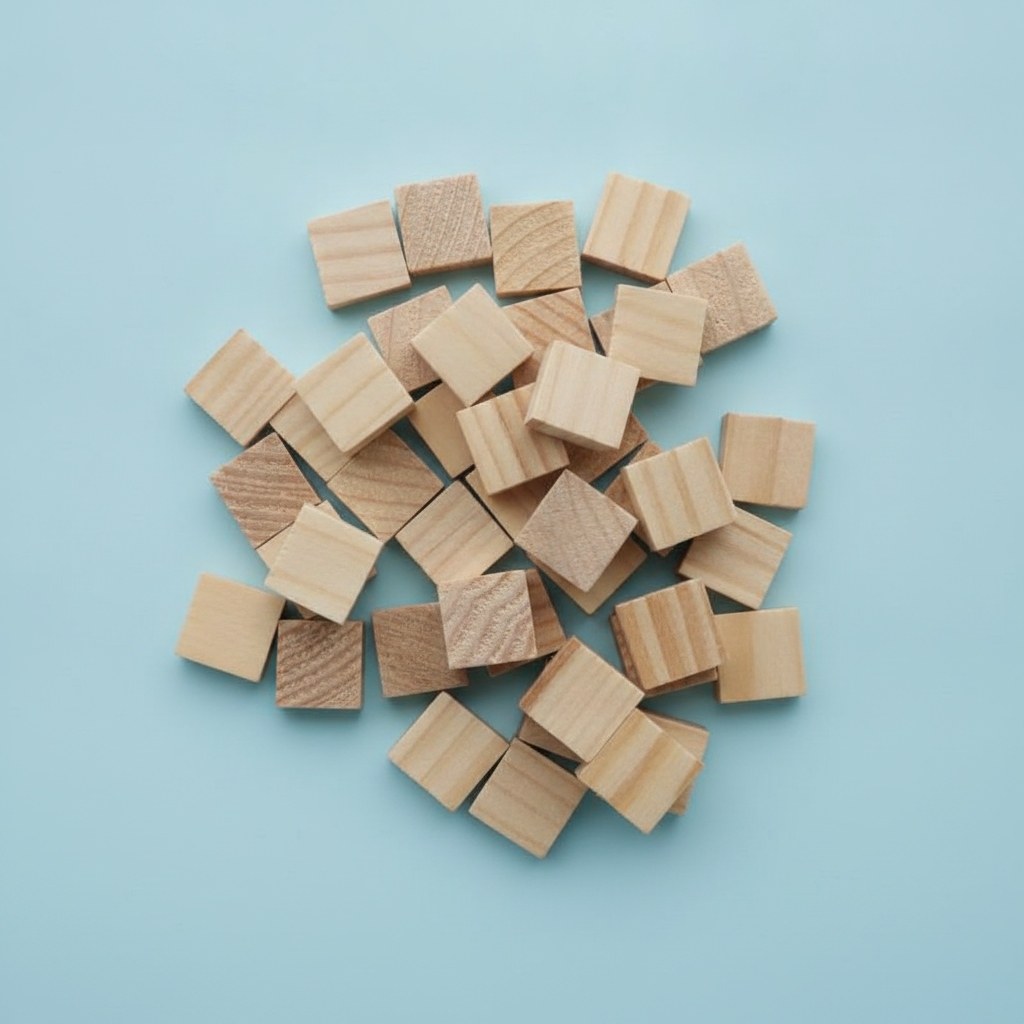 Holzwürfel 15mm 42St natur FSC