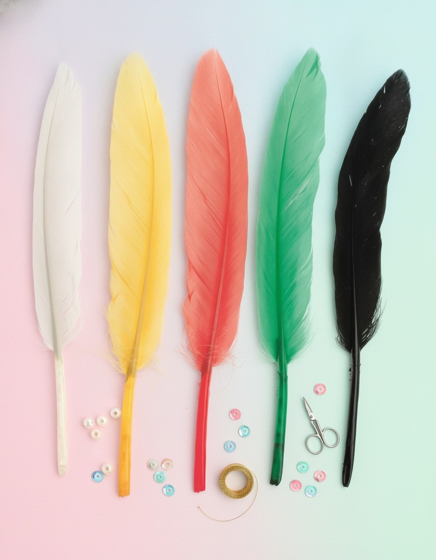 Indianerfeder 13cm ca.15St mix - Kidis Art