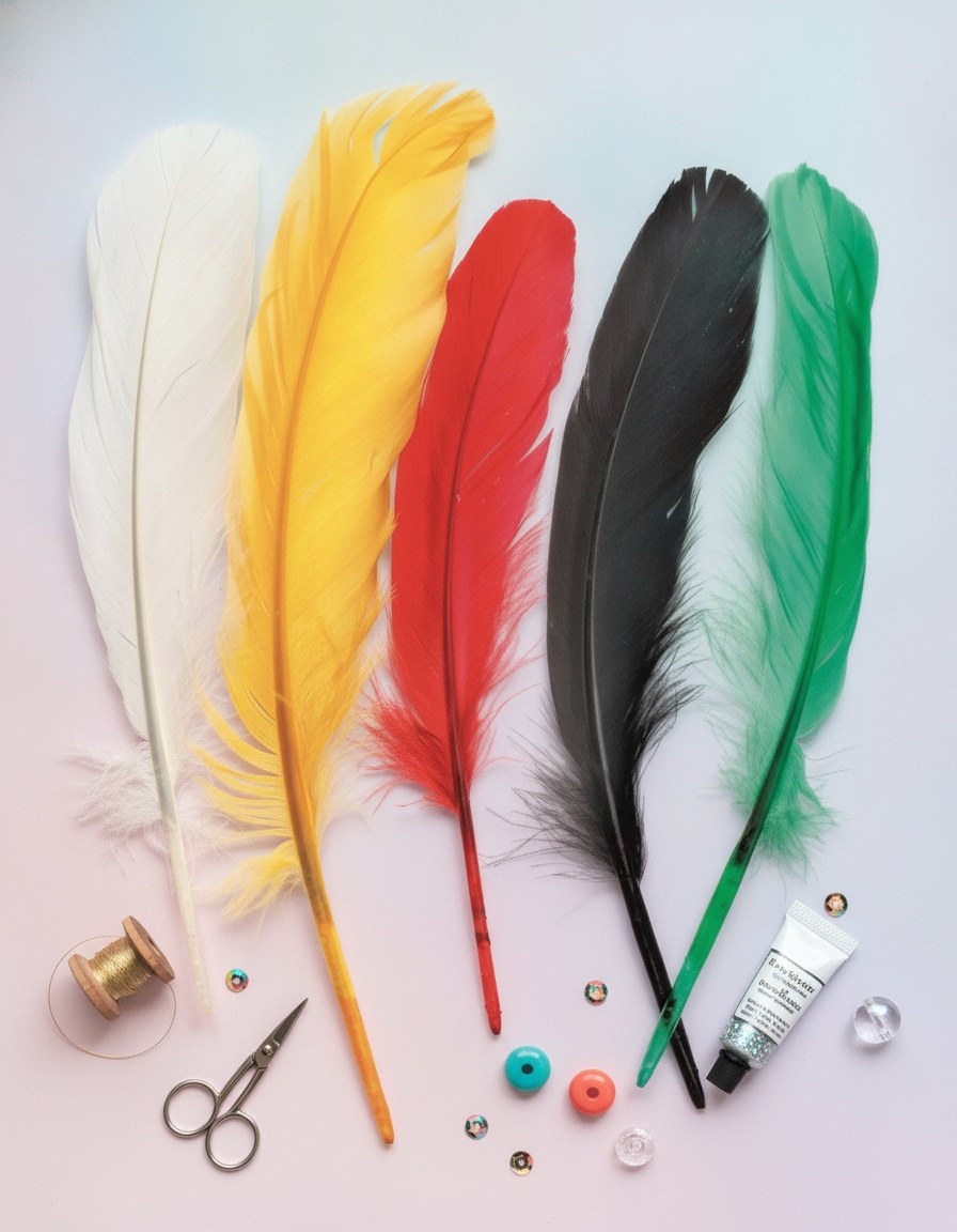 Indianerfeder 16cm ca.15St mix - Kidis Art