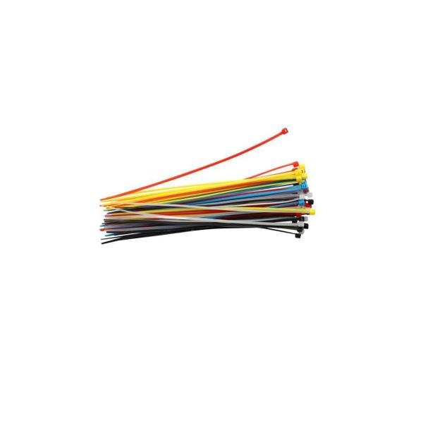 Kabelbinder 150mm farbig 50St rot/blau/schwarz/gelb/weiß - Kidis Art