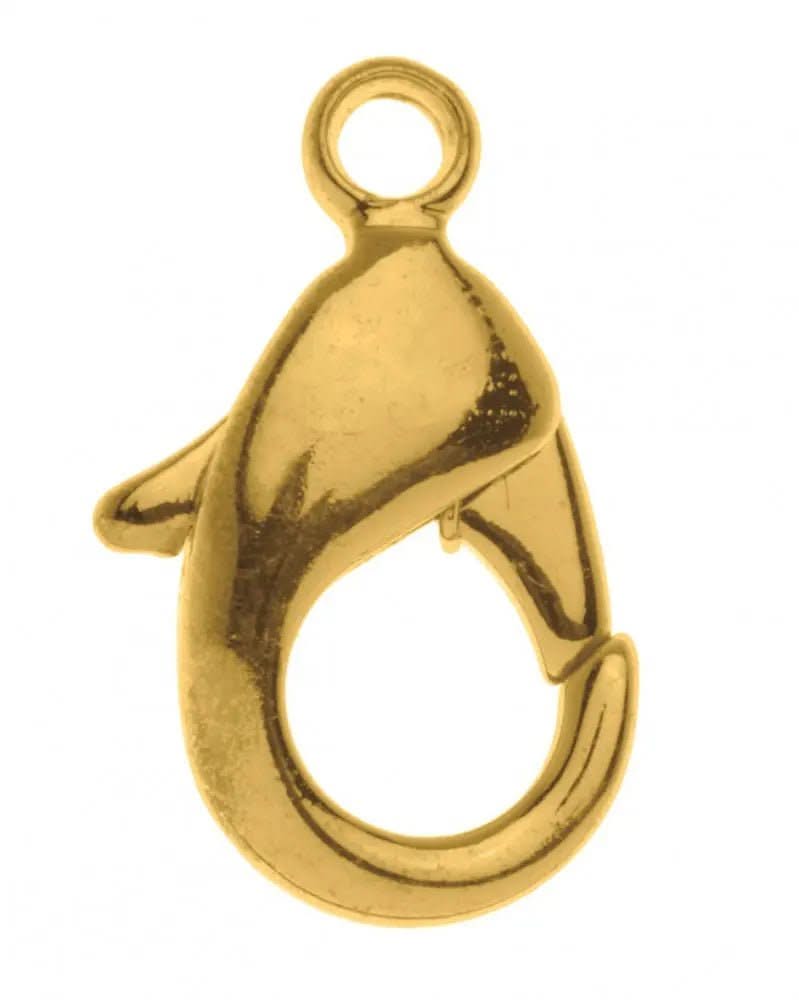 Karabiner 2St, 12mm goldfarben - Kidis Art