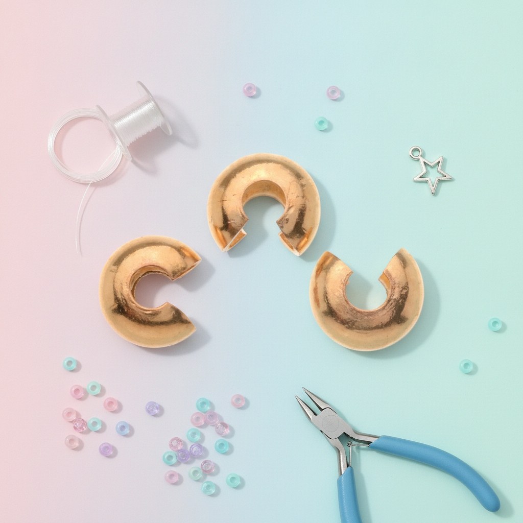 Kaschierperle 30St, 4mm goldfarben - Kidis Art