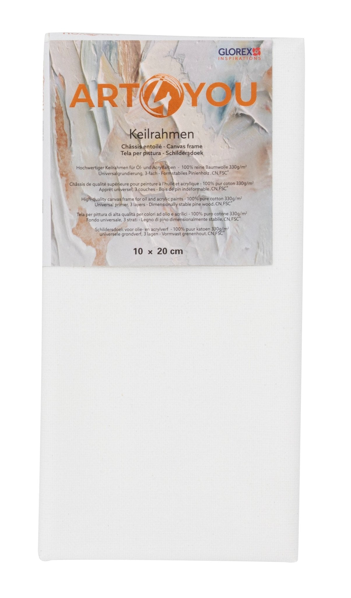Keilrahmen 1,7cm 10x20cm 330g/m2 FSC Pinie - Kidis Art
