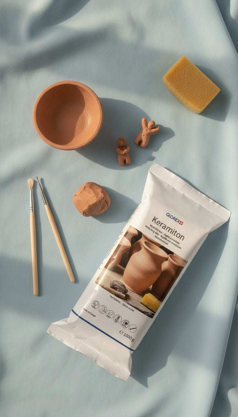 Keramiton, terracotta 1000g 100% ohne Konservierungsstoffe - Kidis Art
