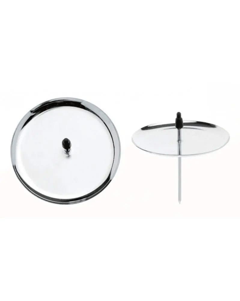 Kerzenhalter 4St 10cm silberfarben - Kidis Art