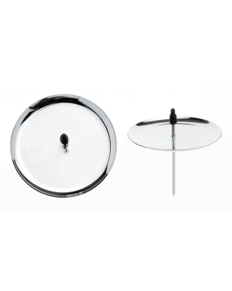 Kerzenhalter 4St. 6cm silberfarben - Kidis Art