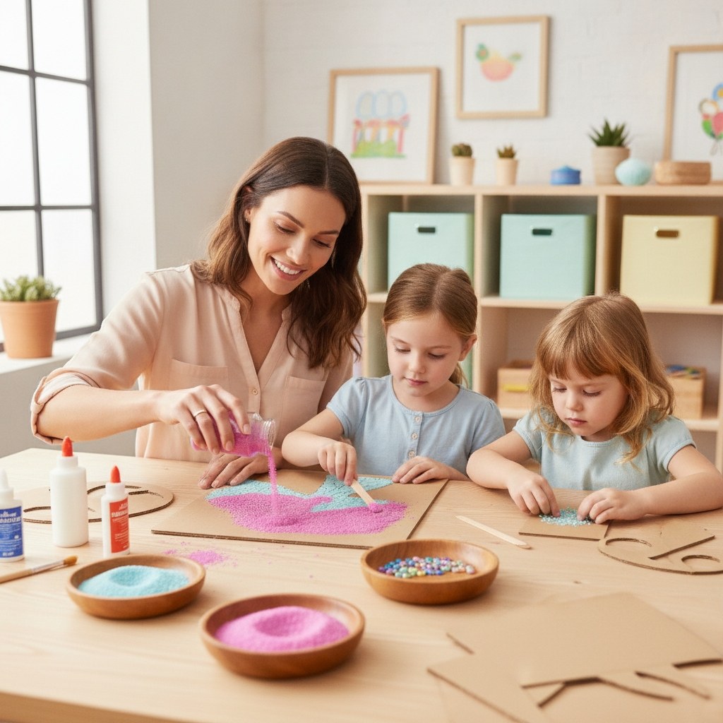 Kerzensand mit Docht 70g rosa - Kidis Art
