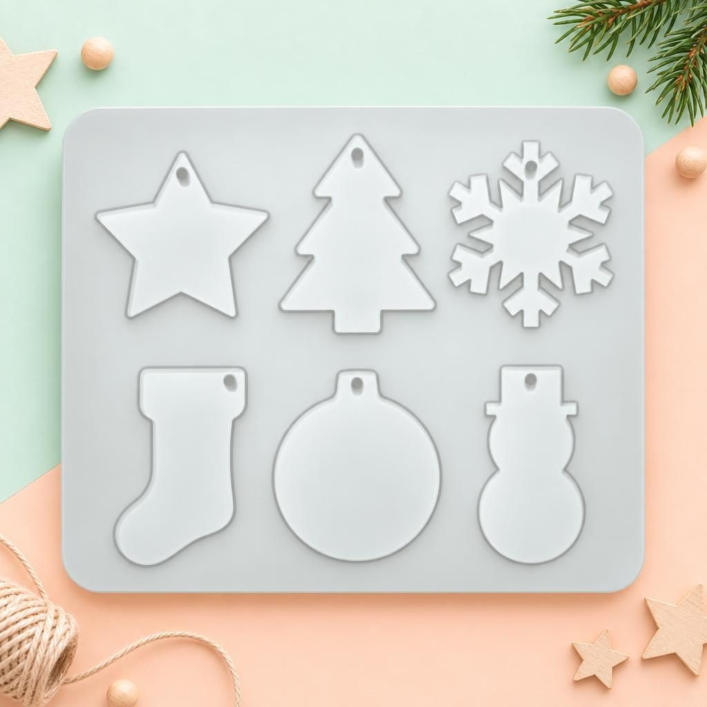 Hauptbild – Silikon-Form Weihnachtsform 6tlg