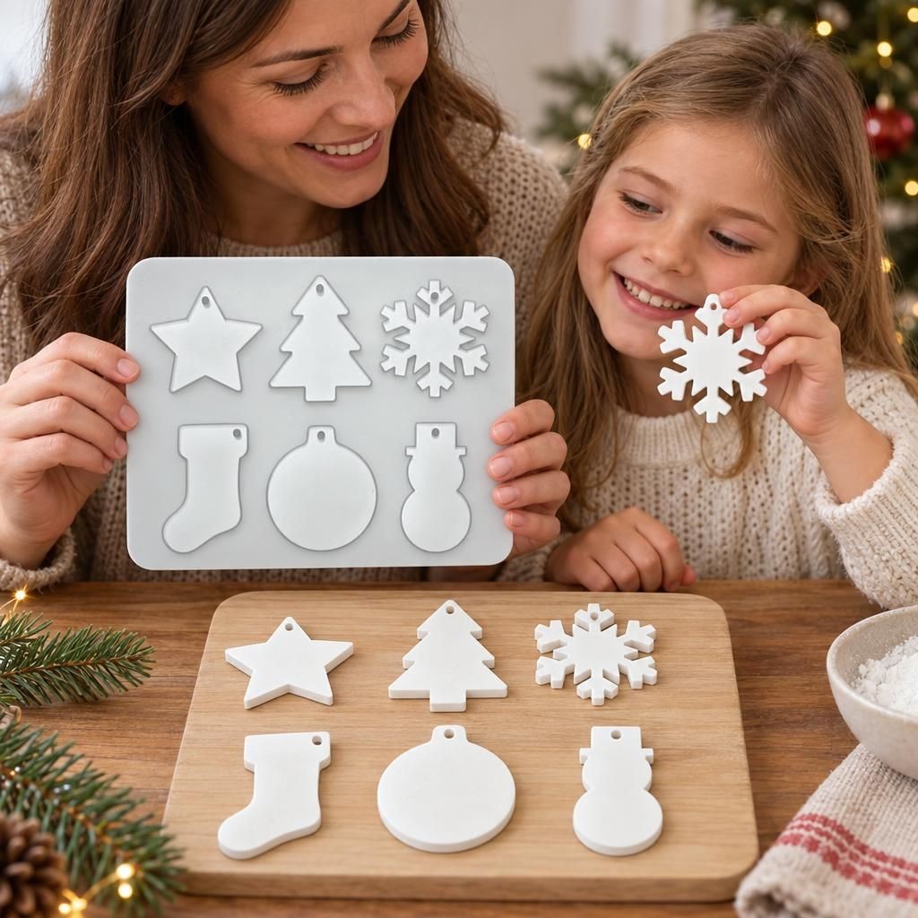 Mit Menschen – Silikon-Form Weihnachtsform 6tlg
