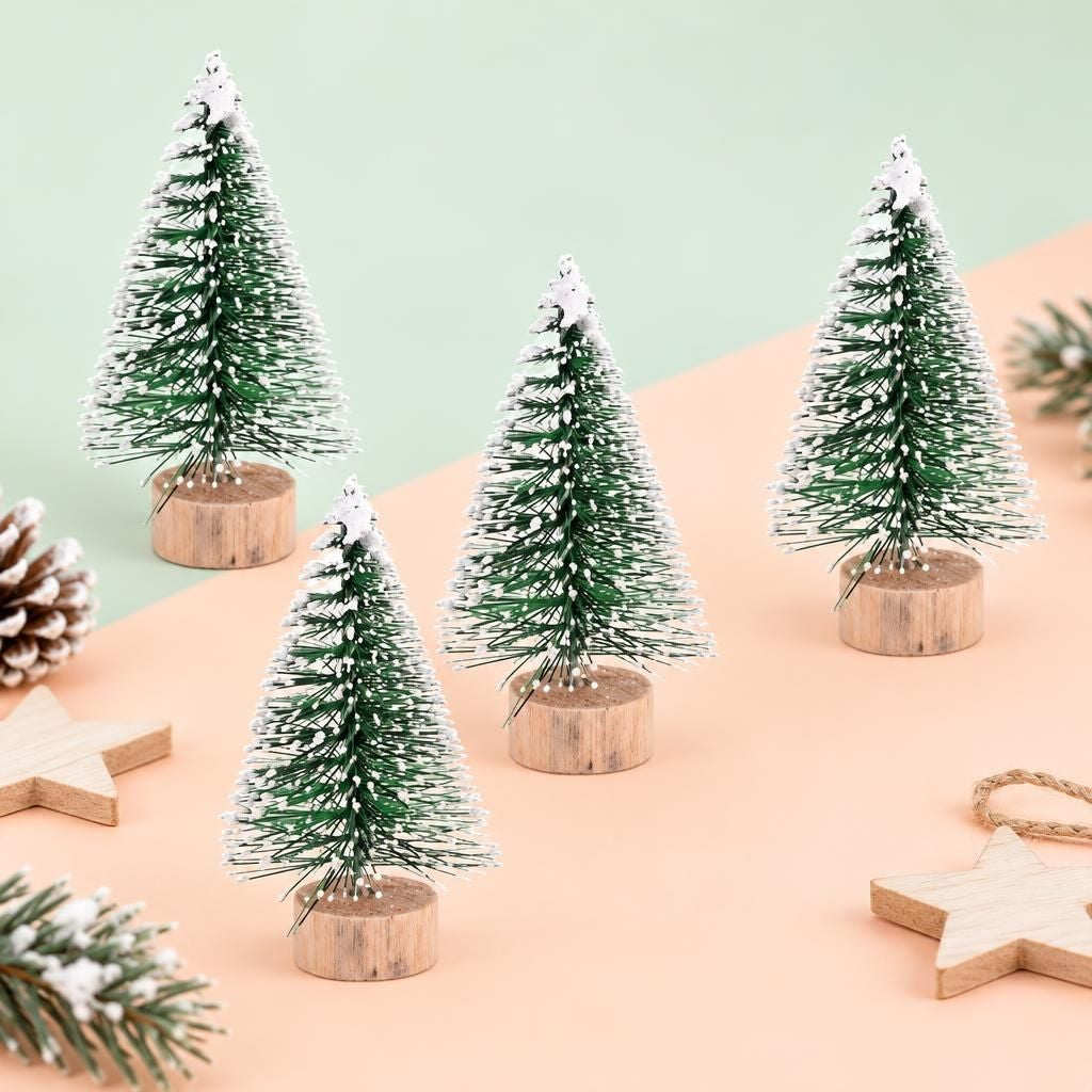 Generiert: Hauptbild – Tannenbaum mit Schnee, 3,5x7cm, 3St