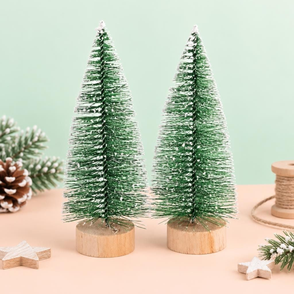 Generiert: Hauptbild – Tannenbaum mit Schnee, 6x15cm, 2St