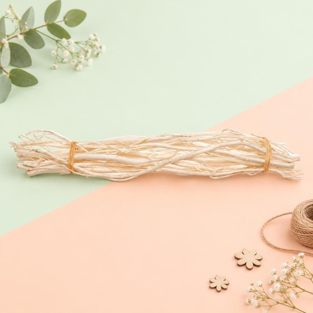 Generiert: Hauptbild – Weidenbündel, weiss, 40cm